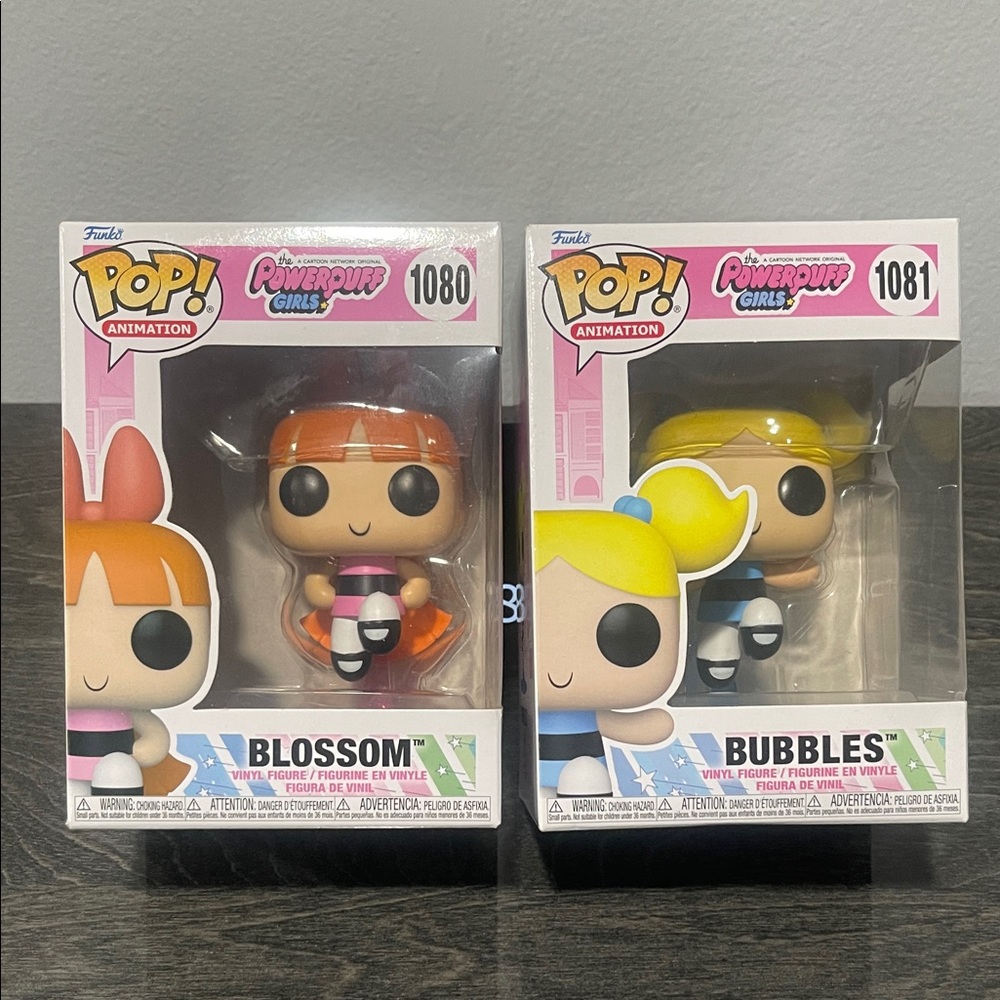 Funko Pop! Animation Blossom and Bubbles Figures